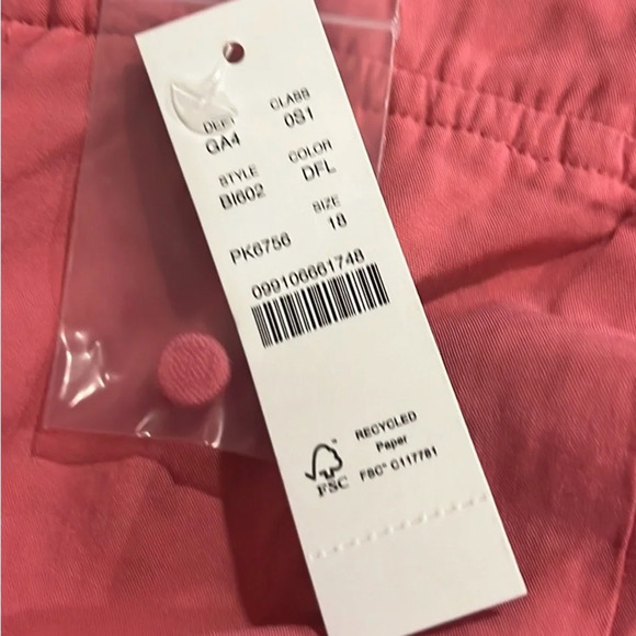 J.Crew Anguilla mini pink eylet linen blend halter dress size 18 NWT - Picture 11 of 12